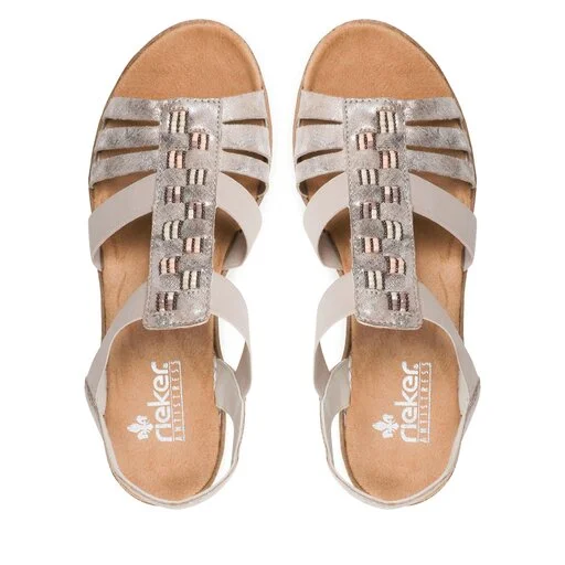 Sandales Rieker V3822-90 Metallic 5 Sandales Rieker V3822-90 Metallic – Image 5