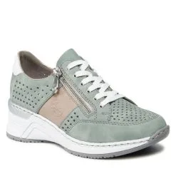 Sneakers Rieker N4327-52 Grun Kombi