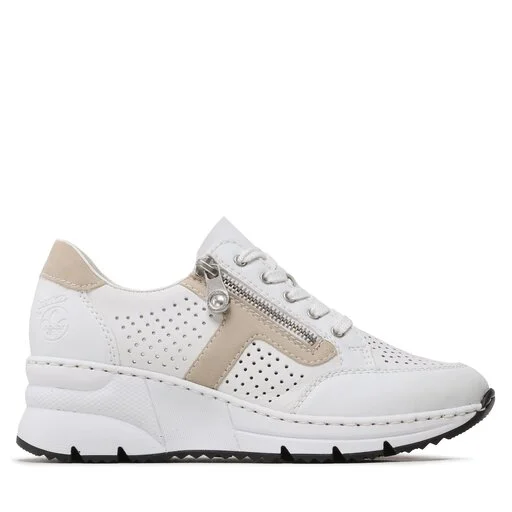 Sneakers Rieker N6304-80 Weiss Kombi 2 Sneakers Rieker N6304-80 Weiss Kombi – Image 2