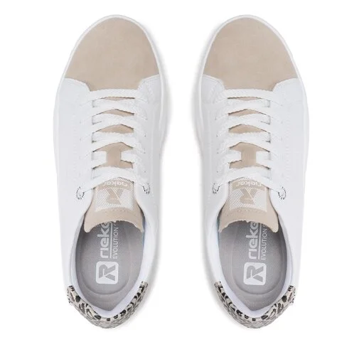 Sneakers Rieker W0501-81 Weiss Kombi 5 Sneakers Rieker W0501-81 Weiss Kombi – Image 5